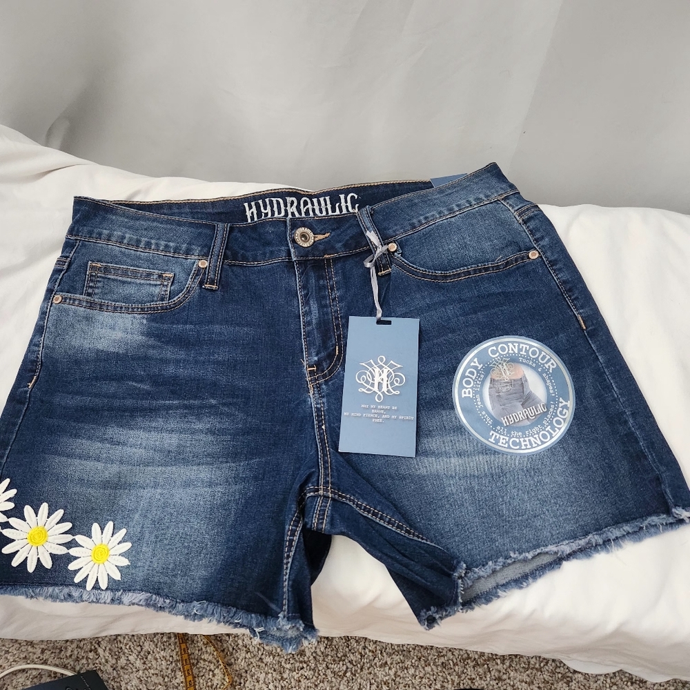 Hydraulic Daisy Jean Shorts Body Contour Women's 6 Or 10 NWT